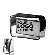 Clear Travel Cosmetic Bag Zippered Pouch